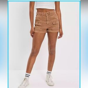 AE Stretch Corduroy Highest Waist '90s Boyfriend Cargo Short NWT
